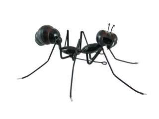 Set Of 4 Black Ant Metal Statues Insect Figures  