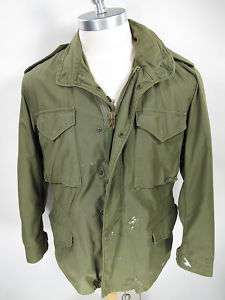   VIETNAM ERA M 65 FIELD Jacket coat military army sateen ALPHA Medium