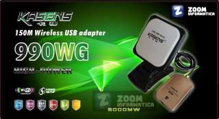 ANTENA USB ADAPTADOR WIFI KASENS 990WG 6000MW PANEL 60DBI ALTA 