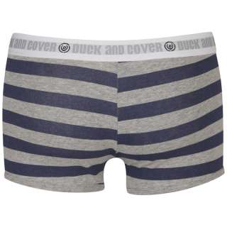 Duck and Cover Mens 2 Pack Boxers   Sport Trunks   Poppy/Marine 