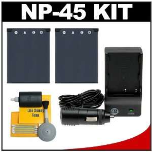  (2) CTA NP 45 Rechargeable Li ion Batteries + Mini Battery 