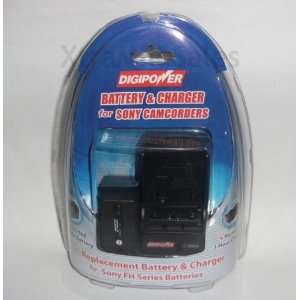  DigiPower Battery & Charger for Sony FH Series Camcorder 