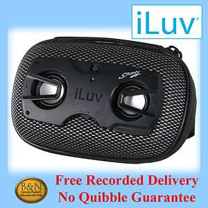 iLuv ISP120 BLK Portable Speaker Outdoor Case iPod, iPhone,  