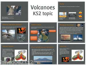   NATURAL DISASTERS VOLCANOES Primary IWB Teaching Resources  