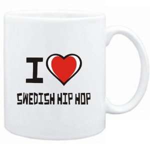    Mug White I love Swedish Hip Hop  Music