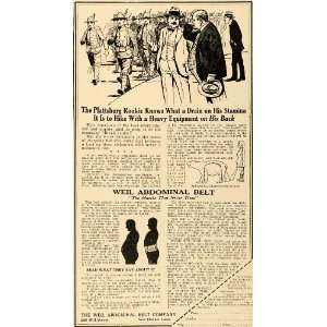  1917 Ad Weil Abdominal Belt Stamina Plattsburg Rookie 