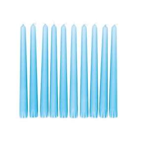 10x IKEA JUBLA CANDLE TALL TAPER STYLE in TURQUOISE  