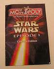MONOPOLY Game Spares   Star Wars Episode 1 INSTRUCTION 