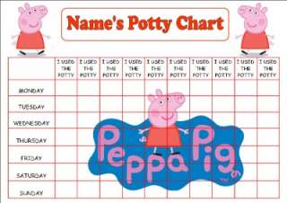   PEPPA PIG POTTY TRAINING REWARD CHART WITH 70 REUSABLE STICKERS  