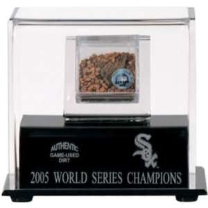 Chicago White Sox 2005 World Series Game Used Dirt With Logo Display 