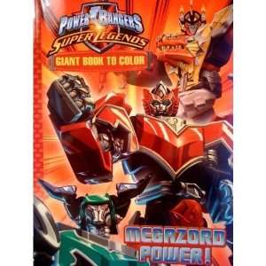   Power Rangers Super Legends Giant Book to Color MEGAZORD POWER Toys