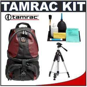 Digital SLR Camera Bag (Red) + Tripod + Accessory Kit for Canon 