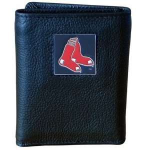   MLB Boston Red Sox Genuine Leather Tri fold Wallet