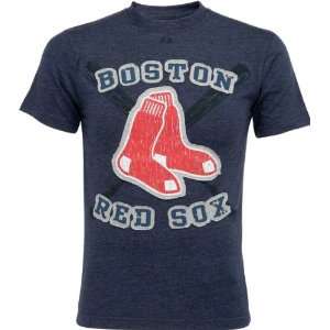 Boston Red Sox Brushback Navy Fashion T Shirt  Sports 