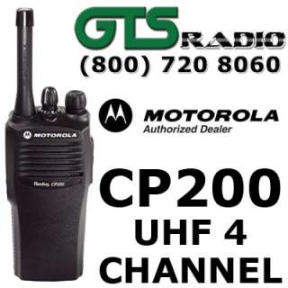 MOTOROLA RADIUS CP200 UHF 4CH 4W TWO WAY RADIO CP 200 2  