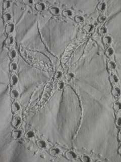Vintage European Pillow Sham 30x28.5 w Embroidery  
