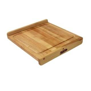 John Boos 23 3/4 Inch Square Reversible Maple Cutting Board with Gravy 