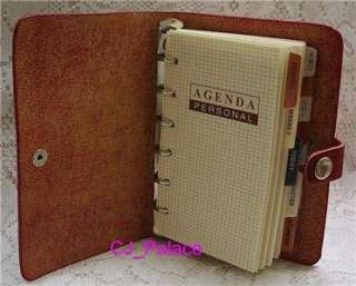 Leather Diary Daily Planner Organizer Agenda NoteBook Appointment 