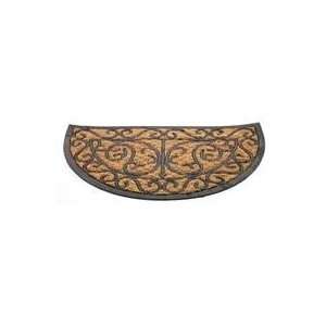  3 PACK WROUGHT IRON STYLE HALF MOON EASY MAT, Size 17 X 