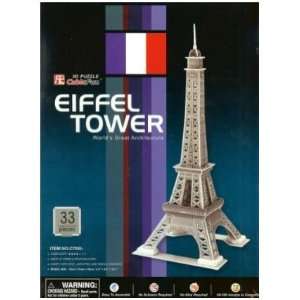  Cubic Fun 3D Puzzle   Paris Eiffel Tower Sculpture [Toy 