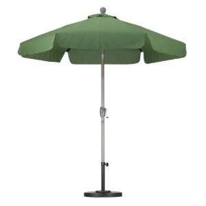  Aluminum 7.5 foot Palm Green Umbrella with stand: Patio 