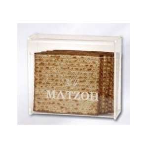  Clear Acrylic Flip top Matzah Box Holder 