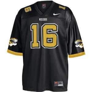   Tigers #16 Black Youth Replica Football Jersey: Sports & Outdoors