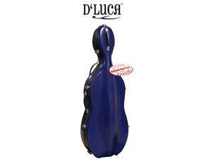    DLuca Orchestral Series Fiberglass Cello Case Blue C004 