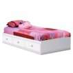 Crystal Mates Bed Box   White (Twin) Crystal 
