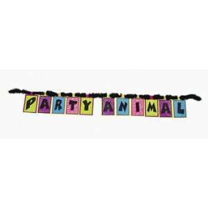  Party Animal Letter Garland   Party Decorations & Garland 