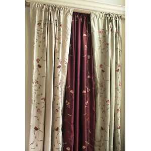 Antique Vine Curtain Panel  42 x 96 Celedon 