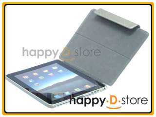 Leather magnetic closure case for Apple iPad cover back stand design 
