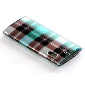  NEW GREEN TEAL BLUE PLAID HARD CASE COVER FOR APPLE iPOD 