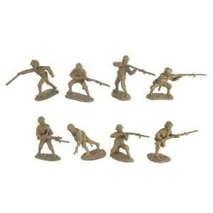  WWII Japanese Infantry Plastic Army Men 16 piece set of 