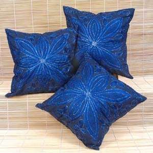  Asian Embroidered Throw Pillow Cushion Covers (Set of five 