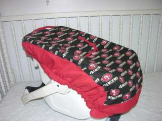 CAR SEAT CARRIER COVER M/W SAN FRANSISCO 49ERS FABRIC  