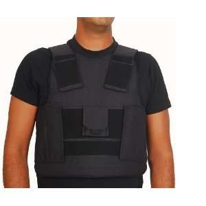 Bullet Resistant Armor Vest Black Bullet Proof Body Armor Level 3A 