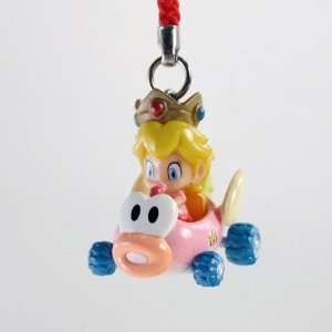  Mario Kart Wii   Baby Peach in a Fish Kart Cell Strap 