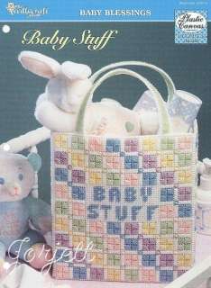 Baby Stuff Tote Bag plastic canvas patterns  