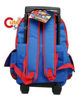 Spiderman Spidersense Roller backpack School Rolling Bag 4