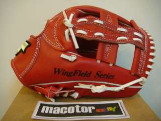   SSK Wingfield 12 Infield Baseball / Softball Glove Red Pro RHT  