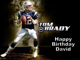 Tom Brady New England Patriots Edible Image Cake Topper Personalized 1 