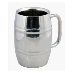  Steel Beer Mug   Drinking Cup   Double Barrel 