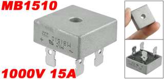 MB1510 100V 15A Isolated Metal Case Silicon Bridge Rectifier  