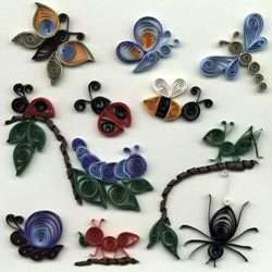 My Bug Collection Quilling Kit includes Designs, Paper  