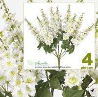 26 Artificial Delphinium Silk Flower Bushes Wedding  