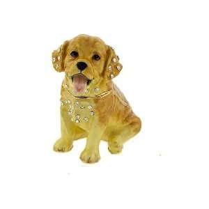   Labrador Puppy Retriever Dog Bejeweled Trinket Box: Everything Else