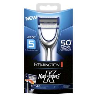Remington Azor 5 Blade Manual Mens Razor with 3 Cartridges.Opens in a 