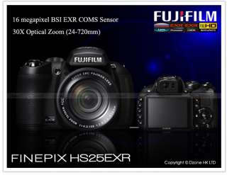 Fujifilm Fuji FinePix HS25EXR Digital Camera 16MP 30X Zoom HD HS25 