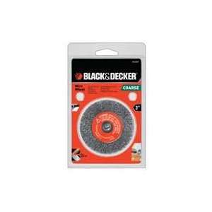 Black & Decker 3 Crimped Wire Wheel, Coarse, 1/4 Shank Part No. 70 